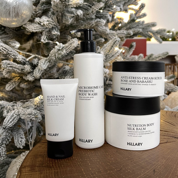 Кремовый скраб-антистресс Роза и бабассу Hillary Anti-stress cream-scrub Rose and Babassu, 200 мл