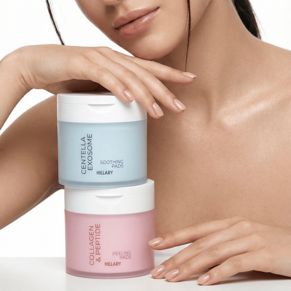 Отшелушивающие тонер-педы с коллагеном и пептидами Hillary Collagen Peptide Peeling Pads, 60 шт