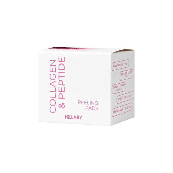 Отшелушивающие тонер-педы с коллагеном и пептидами Hillary Collagen Peptide Peeling Pads, 60 шт