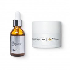 Гиалуроновая сыворотка Smart Hyaluronic + Крем для всех типов кожи Corneotherapy Intense Сare 5 oil’s