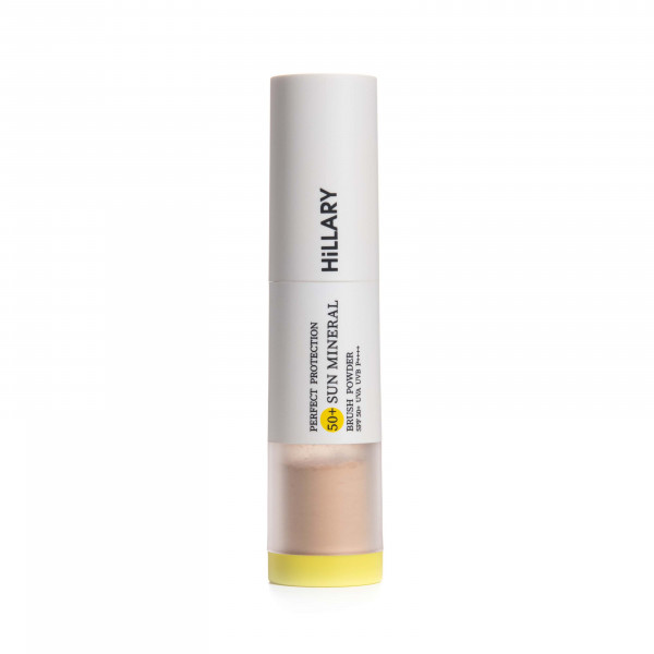 Сонцезахисна мінеральна пудра натуральна бежева з SPF 50+ Hillary Perfect Protection Sun Mineral Brush Powder SPF 50+, 4 г