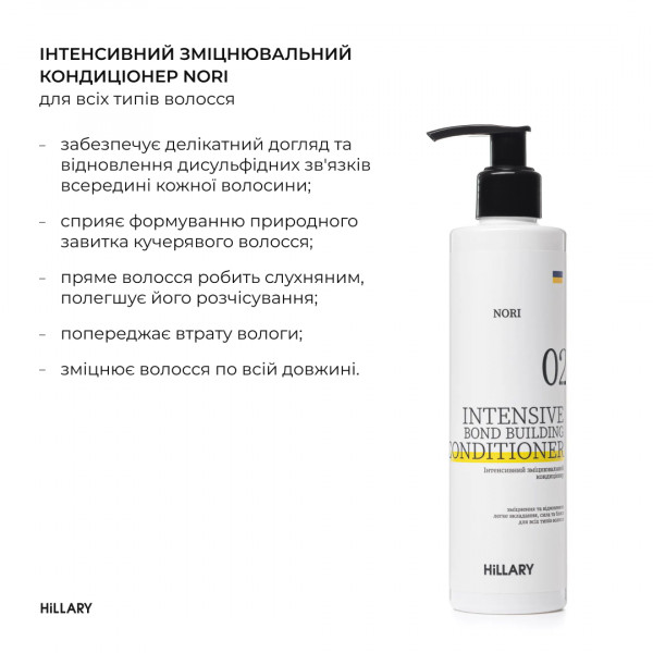 Набор для всех типов волос Hillary Intensive Nori Building and Strengthening