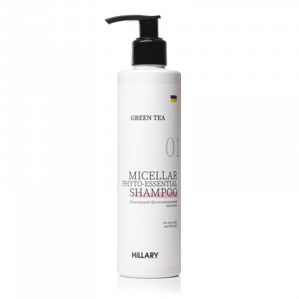 Мицеллярный фитоэссенциальный шампунь Green Tea Hillary Green Tea Micellar Phyto-essential Shampoo, 250 мл
