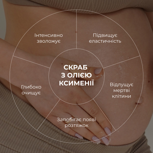 Cкраб с маслом ксимении для предупреждения появления растяжек Hillary Ximenia Radiance Body Scrub, 200 г