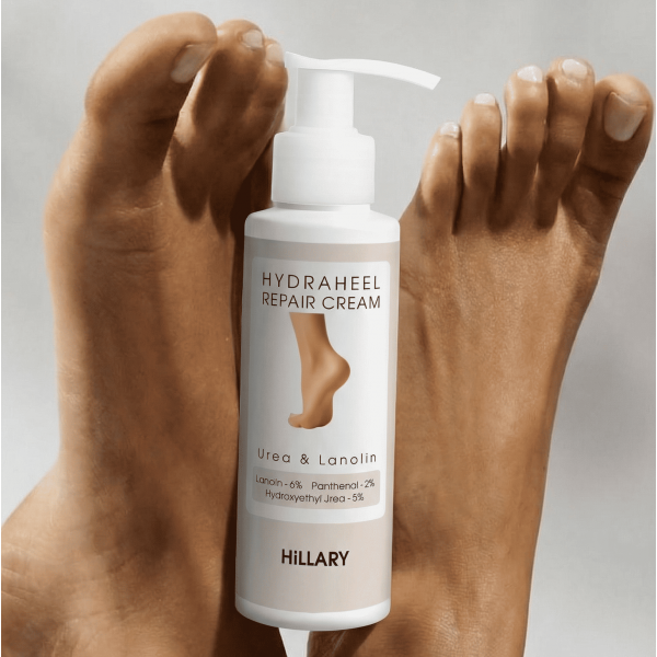 Восстанавливающий крем для сухой и потрескавшейся кожи ног Hillary HydraHeel Urea Lanolin Repair Cream, 100 мл