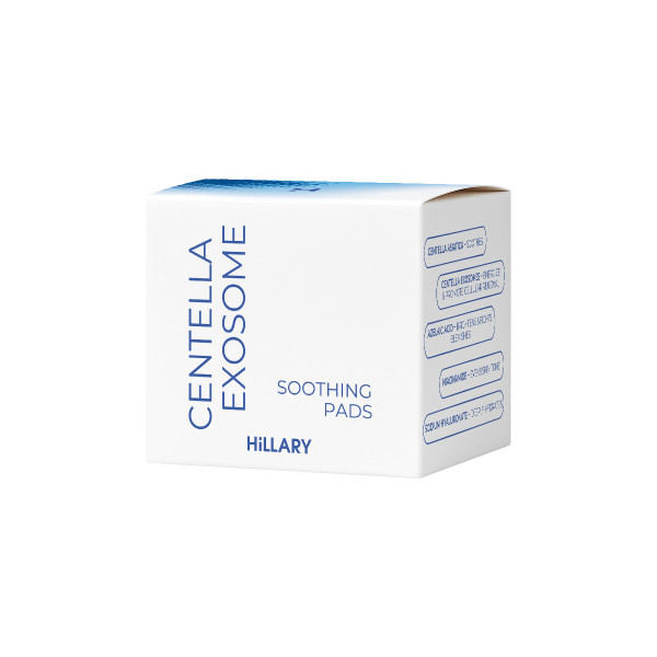 Успокаивающие тонер-педы с экзосомами центеллы Hillary Centella Exosome Soothing Pads, 60 шт