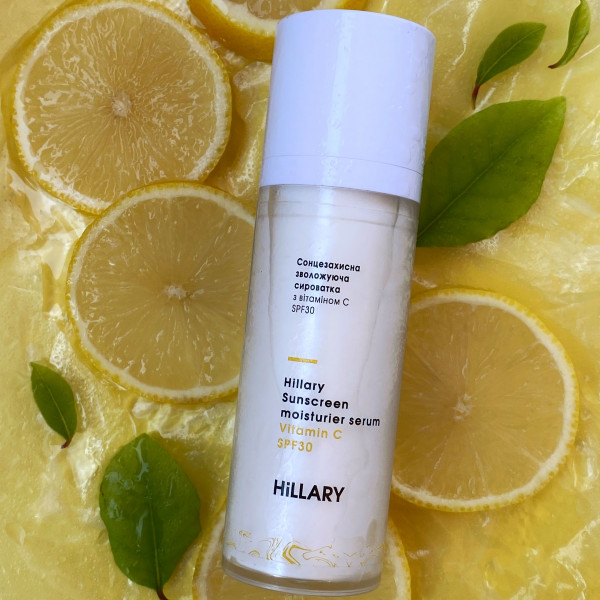 Солнцезащитная увлажняющая сыворотка с витамином C SPF30 Hillary Sunscreen moisturier serum Vitamin C SPF30