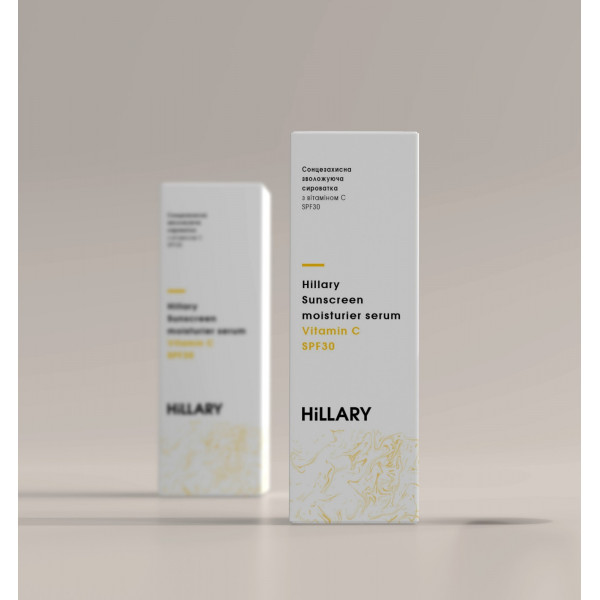 Солнцезащитная увлажняющая сыворотка с витамином C SPF30 Hillary Sunscreen moisturier serum Vitamin C SPF30