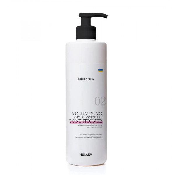 Фитоэссенциальный кондиционер для придания объёма Green Tea Hillary Green Tea Volumising Phyto-essential Conditioner, 500 мл