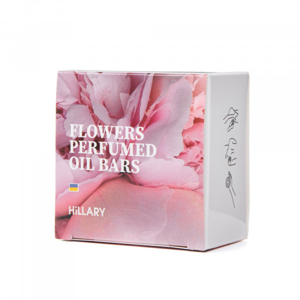 Твердый парфюмированный крем-баттер для тела Hillary Perfumed Oil Bars Flowers, 65 г