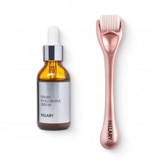 Гиалуроновая сыворотка Hillary Smart Hyaluronic, 30 мл + Мезороллер для лица Hillary