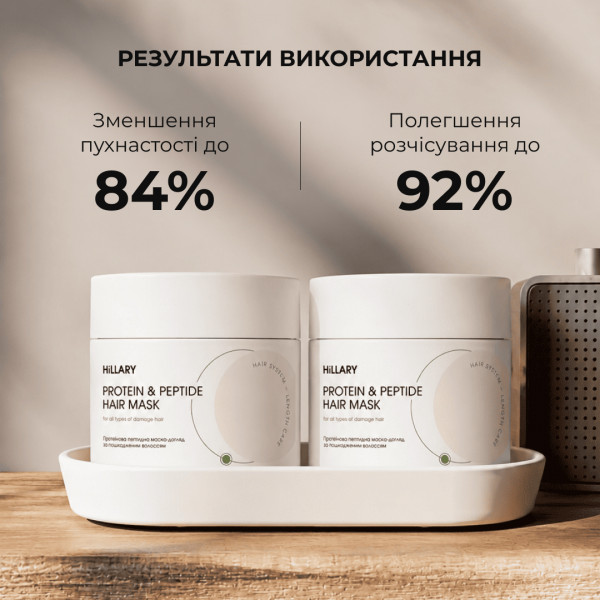 Комплекс для жирної шкіри голови та відновлення пошкодженого волосся HiLLARY