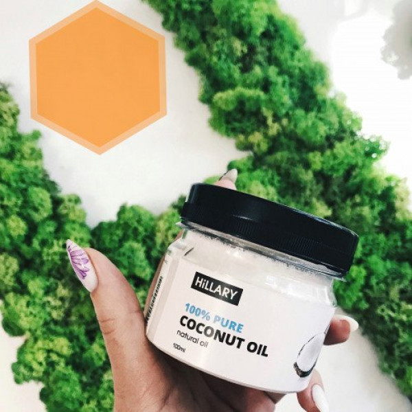 Рафинированное кокосовое масло Hillary 100% Pure Coconut Oil, 100 мл