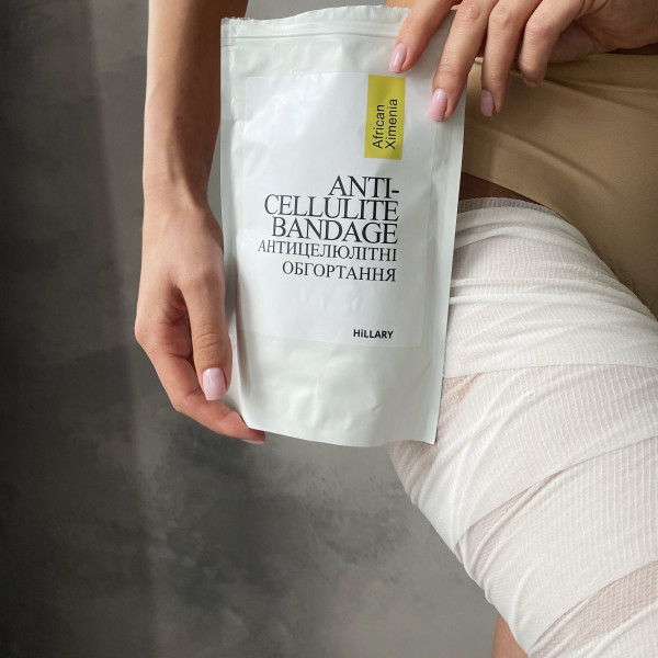 Антицеллюлитные обертывания с маслом ксимении Hillary Anti-cellulite Bandage African Ximenia