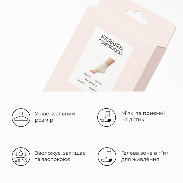 Набор для заживления и мягкости пяток Hillary HydraHeel Repair Relief Set