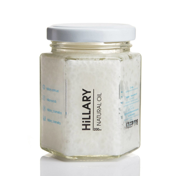 Нерафинированное кокосовое масло Hillary VIRGIN COCONUT OIL, 200 мл