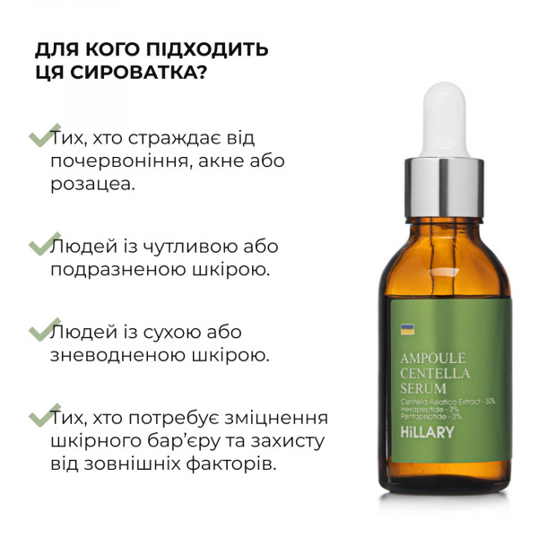 Набор с центеллой: гель, патчи и сыворотка Hillary Centella Face Care Set