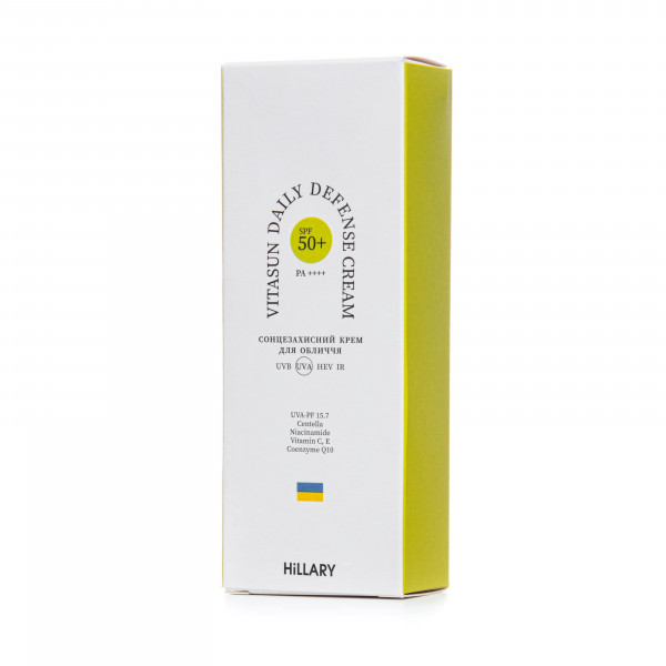 Солнцезащитный крем SPF 50+ Hillary VitaSun Daily Defense Cream, 40 мл