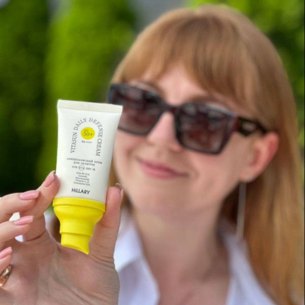 Солнцезащитный крем SPF 50+ Hillary VitaSun Daily Defense Cream, 40 мл