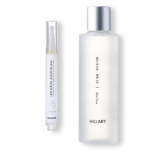 Пептидна бустер-сироватка для росту вій та брів Hillary Lash & Brow Growth Booster + Міцелярна вода Hillary MICELLAR WATER Aloe Vera