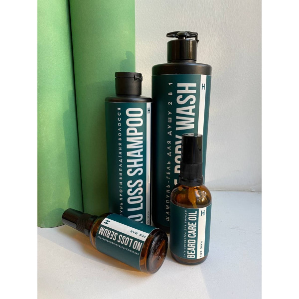 Шампунь-гель для душу 2 в 1 Hillary Hair & Вody Wash For Man, 500 мл