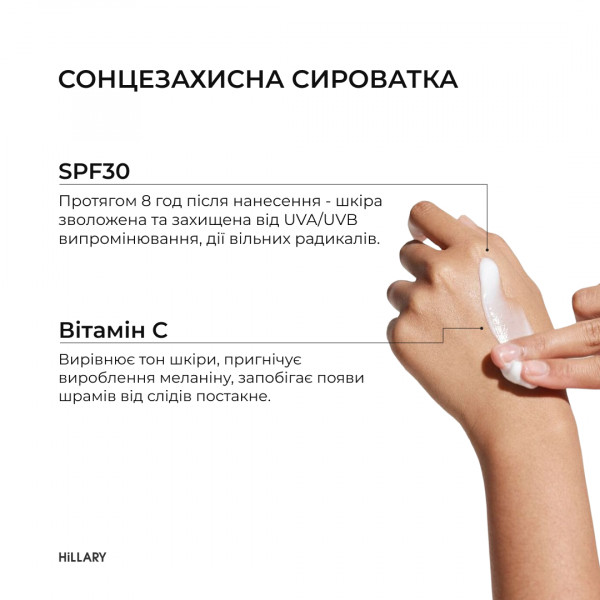 Солнцезащитная сыворотка с витамином С SPF30 + Гиалуроновая сыворотка Pure Hyaluronic
