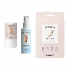 Набор для потрескавшихся пяток с розмарином и ромашкой Hillary HydraHeel Repair Comfort Set