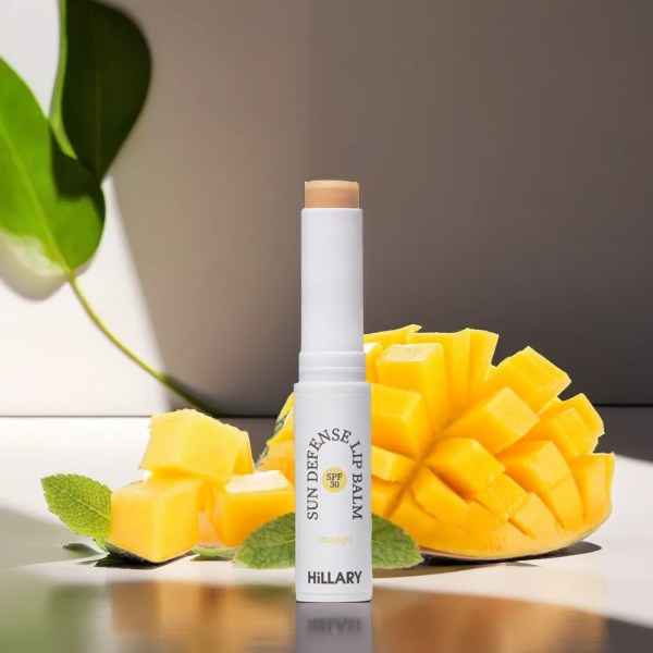 Солнцезащитный бальзам для губ Манго SPF 30 Hillary Sun Defense Lip Balm Mango SPF 30, 3 г