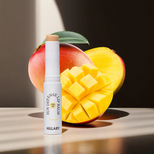 Солнцезащитный бальзам для губ Манго SPF 30 Hillary Sun Defense Lip Balm Mango SPF 30, 3 г