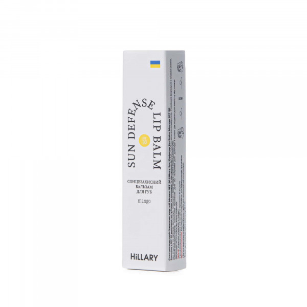 Солнцезащитный бальзам для губ Манго SPF 30 Hillary Sun Defense Lip Balm Mango SPF 30, 3 г