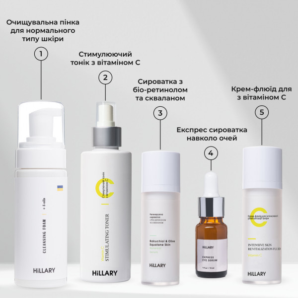 Антивековой ежедневный уход за лицом Hillary Daily Anti-Aging Care