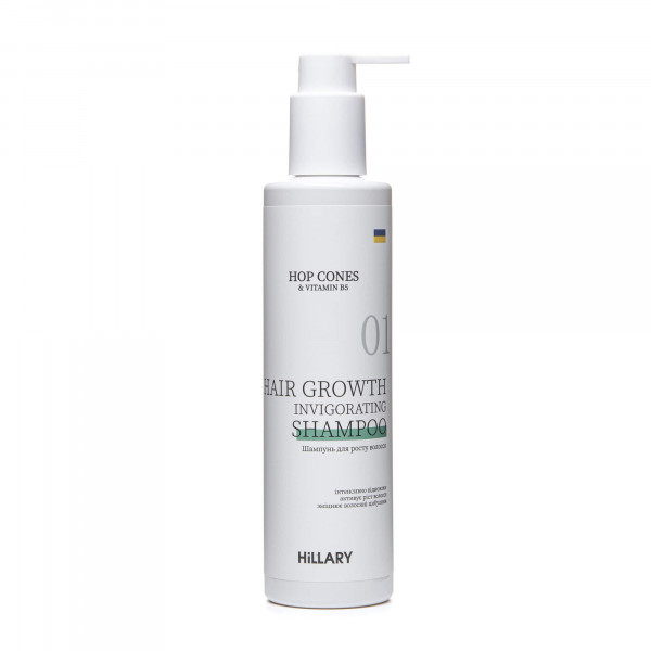 Шампунь для роста волос Hillary Hop Cones B5 Hair Growth Invigorating, 250 мл