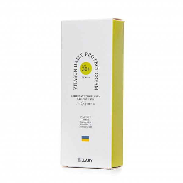 Солнцезащитный крем SPF 30+ Hillary VitaSun Daily Protect Cream, 40 мл