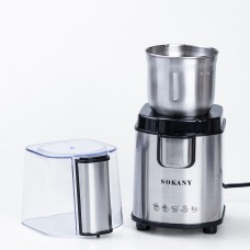 Кофемолка электрическая Sokany SK-3020S 200 Вт 90 г хром (SK3020S)