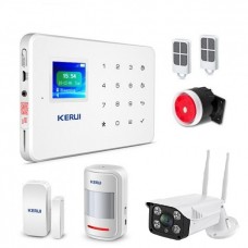 Охранный комплект GSM сигнализации KERUI G-18 + IP WI-FI камера наружная (YYHDGGBDF78FDHYF)