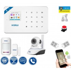 Беспроводная сигнализация Wi-Fi Kerui W18 + Wi-Fi IP камера внутренняя базовый комплект (IJRDF7FDV)