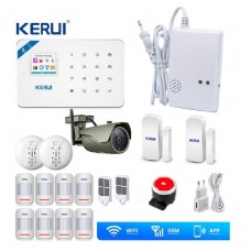 Сигналізація Kerui W18 Double Alarm + WI-FI IP камера вулична (SSSSDF89FFG)