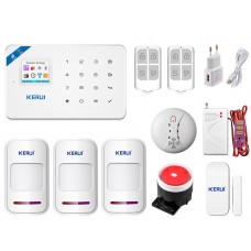 Комплект сигналізації Kerui Wi-Fi W18 Prof для 2-кімнатної квартири (KLSRKFHS6SF5L)