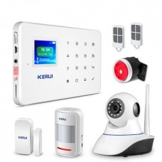 Комплект сигналізації GSM KERUI G-18 modern plus з Wi-Fi IP камерою Білий (HFGVCC28CHCBVGEO)