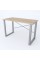 Письмовий стіл Ferrum-decor Драйв 750x1000x600 Сірий метал ДСП Дуб Сонома 16 мм (DRA011)