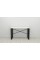 Письменный стол Ferrum-decor Драйв 750x1000x700 Черный металл ДСП Белый 16 мм (DRA064)