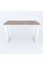 Письменный стол Ferrum-decor Драйв 750x1000x700 Белый металл ДСП Дуб Сонома Трюфель 32 мм (DRA208)