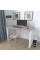 Письмовий стіл Ferrum-decor Драйв 750x1000x600 Білий метал ДСП Дуб Сонома Трюфель 16 мм (DRA019)