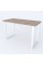Письмовий стіл Ferrum-decor Драйв 750x1000x600 Білий метал ДСП Дуб Сонома Трюфель 32 мм (DRA145)