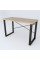 Письмовий стіл Ferrum-decor Драйв 750x1000x600 Чорний метал ДСП Дуб Сонома 32 мм (DRA130)
