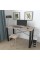 Письменный стол Ferrum-decor Драйв 750x1000x600 Черный металл ДСП Дуб Сонома Трюфель 16 мм (DRA005)