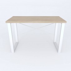 Письменный стол Ferrum-decor Драйв 750x1000x600 Белый металл ДСП Дуб Сонома 32 мм (DRA144)
