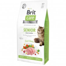 Корм для кішок із зайвою вагою Brit Care Senior Weight Control 7 кг з куркою