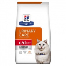 Лечебный корм Hill's Prescription Diet c/d Urinary Care Stress с курицей для кошек 8 кг (052742284408)
