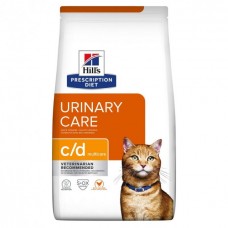 Лечебный корм Hill's Prescription Diet c/d Urinary Care с курицей для кошек при заболевании мочевыводящих путей 8 кг (052742042213)